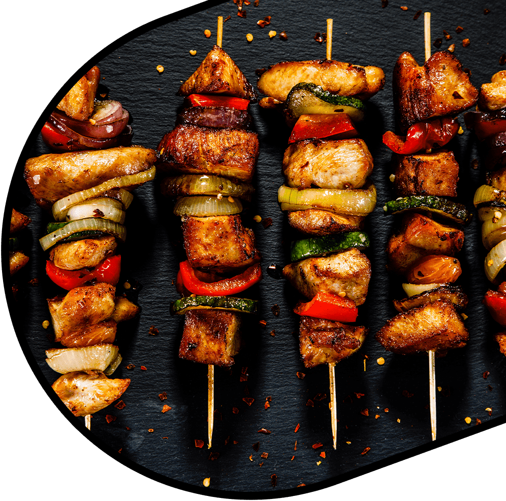 Delicious, shish kebabs from Calne Charcoal Grill